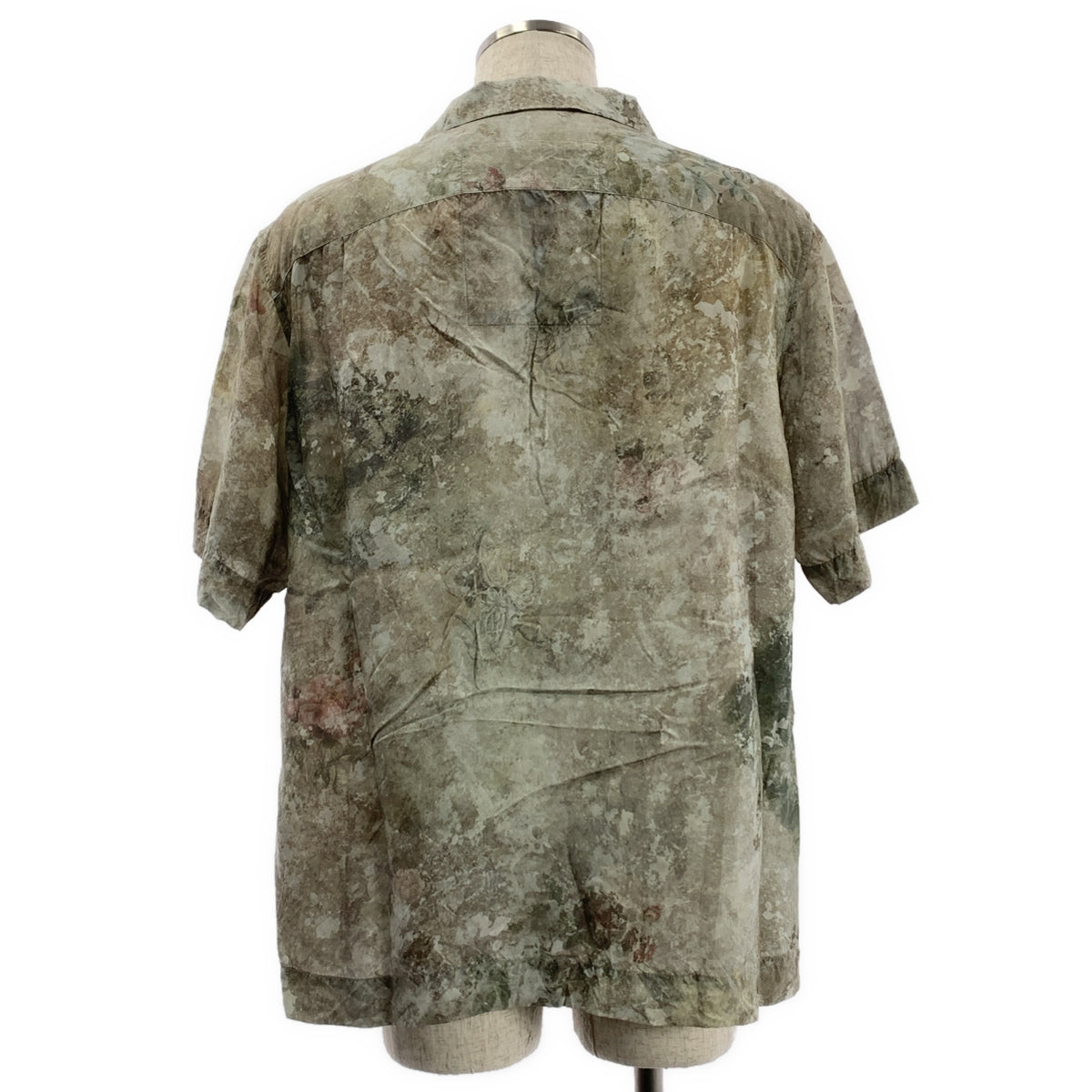 【美品】  ziggy chen / ジギーチェン | 2024SS | PRINTED SHORT SLEEVE SHIRT / 総柄 オープンカラー オーバー シャツ | 44 | マルチカラー | メンズ
