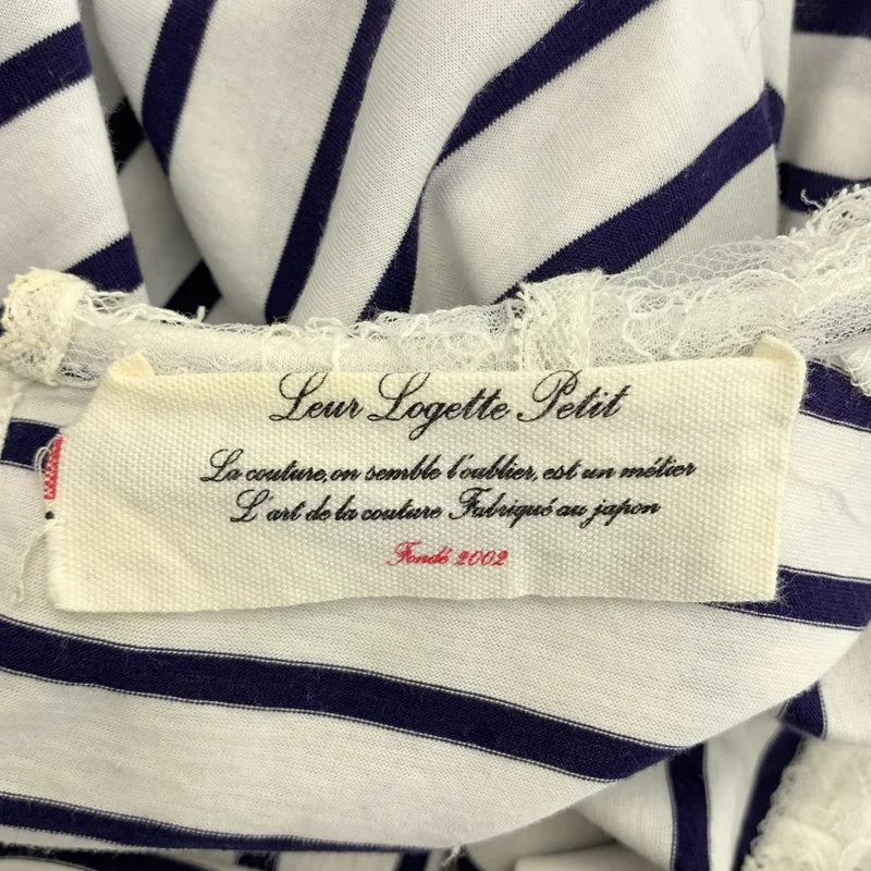 leur logette / ルールロジェット | ボーダー レースカラー カットソー | 1 | レディース