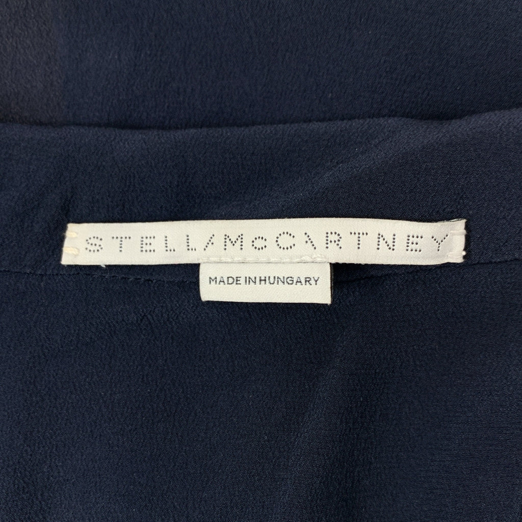 STELLA McCARTNEY | 100% 絲質 | 雙色真絲超大款開領襯衫 | 尺寸 34 |