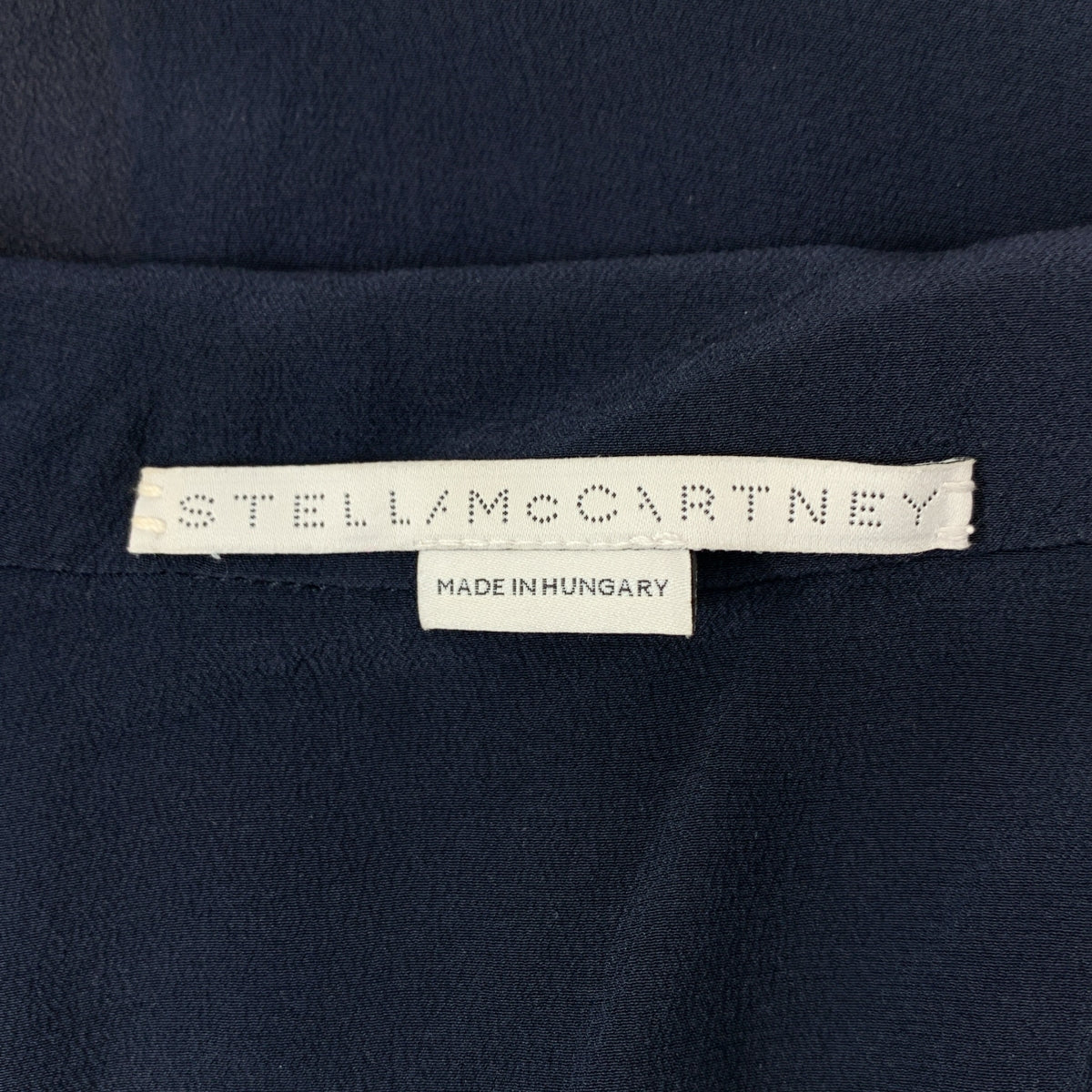 STELLA McCARTNEY | 100% 絲質 | 雙色真絲超大款開領襯衫 | 尺寸 34 |