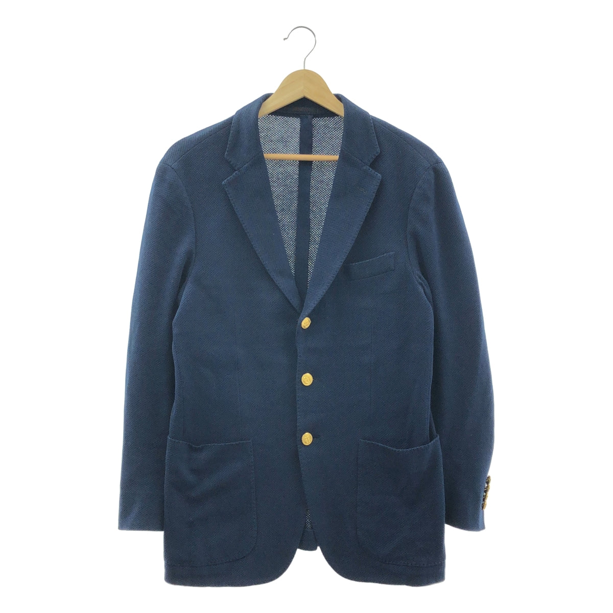 TOMORROWLAND PILGRIM | 棉質平紋針織單排扣西裝外套 | 尺寸 44 | 海軍藍 | 男款