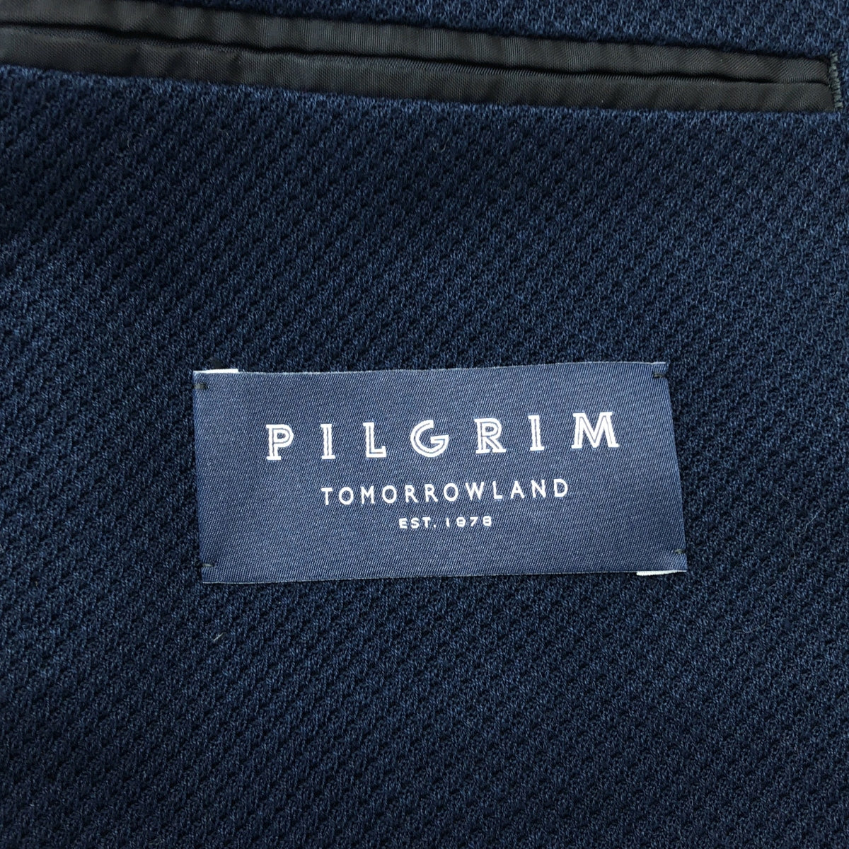 TOMORROWLAND PILGRIM | 棉質平紋針織單排扣西裝外套 | 尺寸 44 | 海軍藍 | 男款