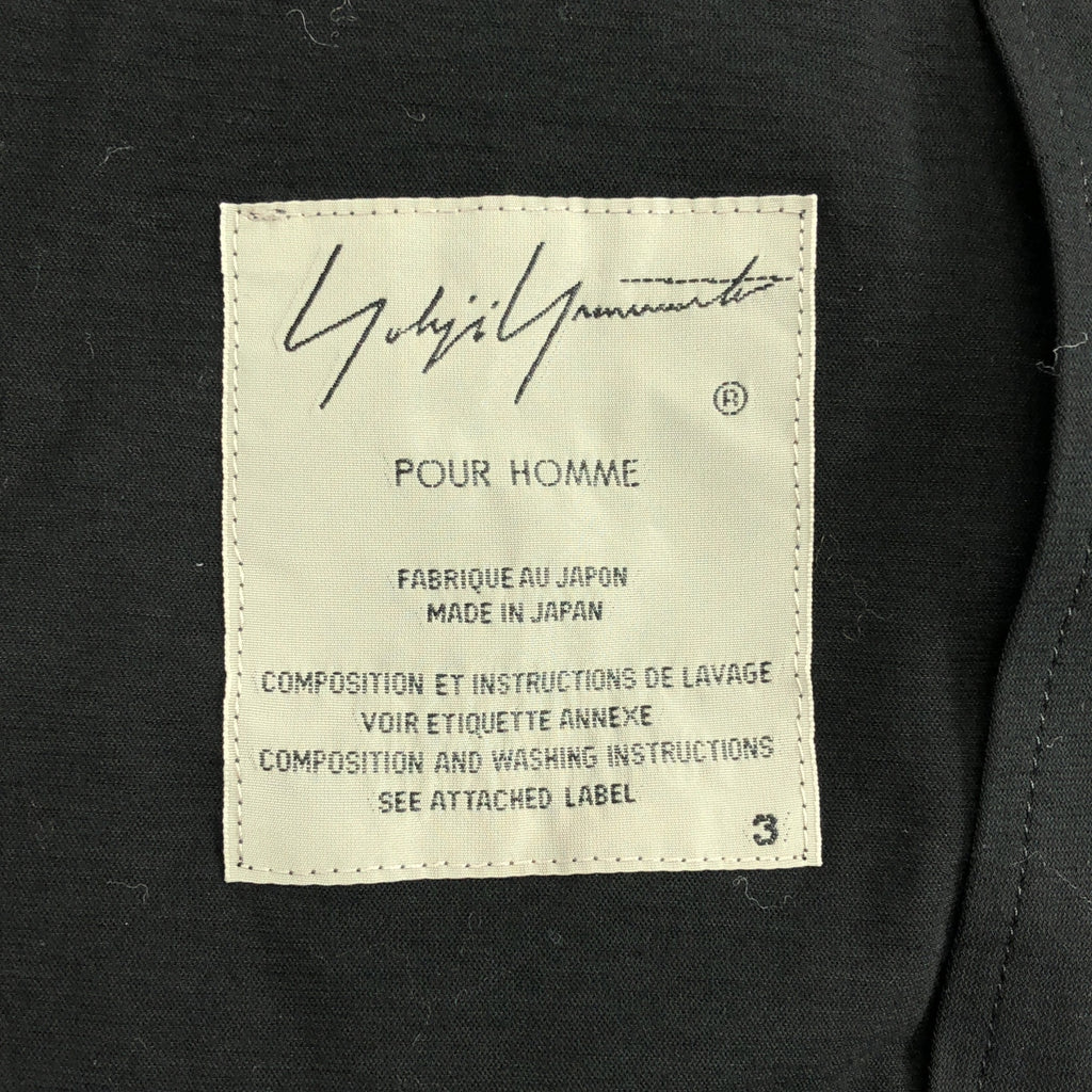 山本耀司 (YOHJI YAMAMOTO POUR HOMME) | 2020 春夏系列 | 棉質無領輕薄外套 | 3 碼 | 男士