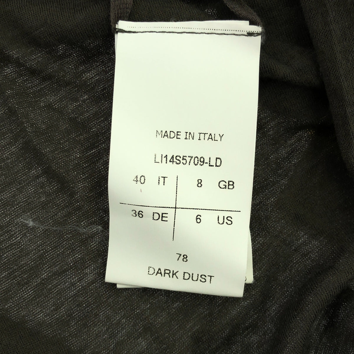 Rick Owens Lilies / リックオウエンスリリーズ | DARK DUST ドレープカーディガン | 40 | レディース