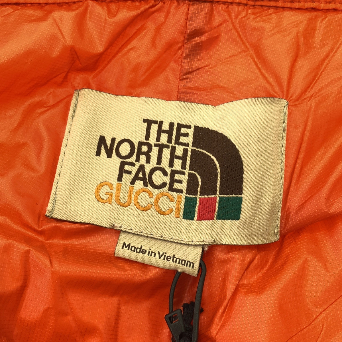GUCCI / 古馳 | ×THE NORTH FACE 尼龍羽絨工裝褲 | L | 橘色 | 男款