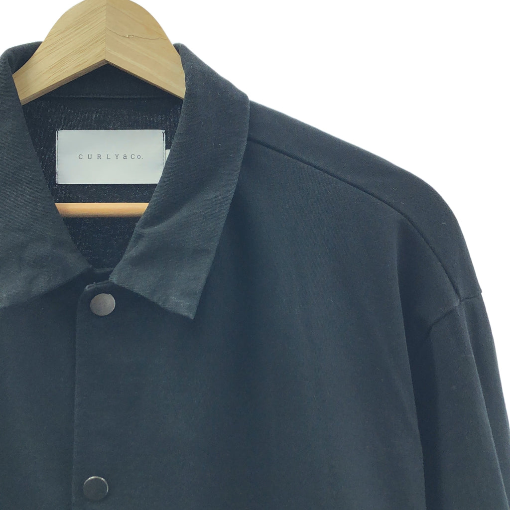 CURLY / 곱슬 | Cotton Coach Jacket 코튼 코치 재킷 | 2 | 블랙 | 남성
