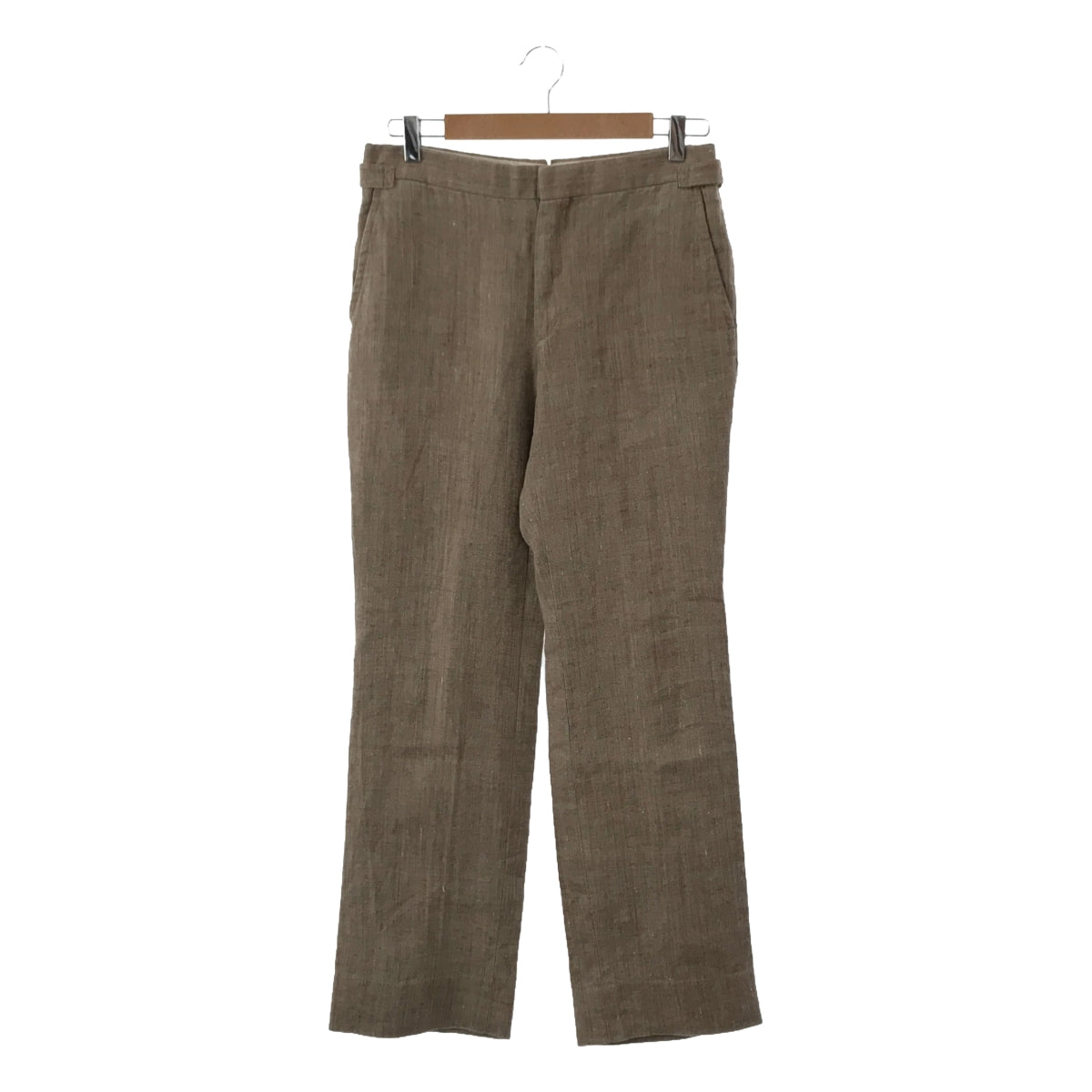 FENDART / Fenderal | Linen double adjuster trousers | 38 1/2 | Brown | Men's