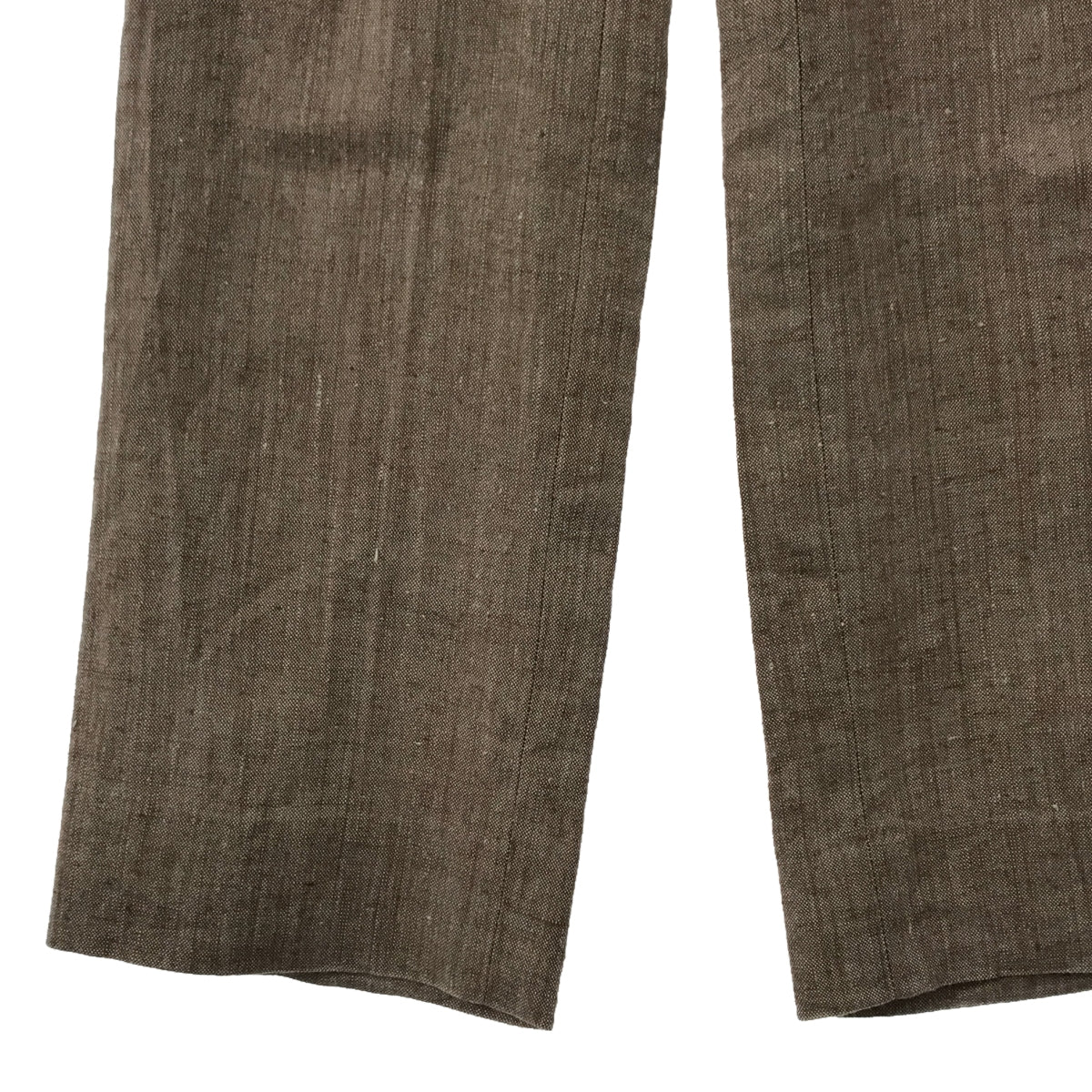 FENDART / Fenderal | Linen double adjuster trousers | 38 1/2 | Brown | Men's