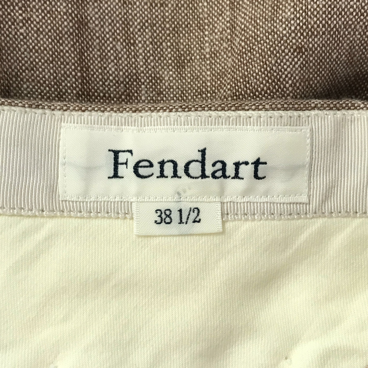 FENDART / Fenderal | Linen double adjuster trousers | 38 1/2 | Brown | Men's