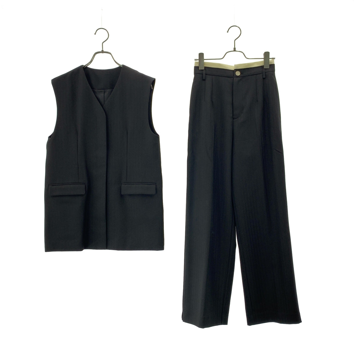 AMERI / アメリ | OTONA MUSE LONG VEST WITH PANTS セットアップ ベスト パンツ | S | レディース