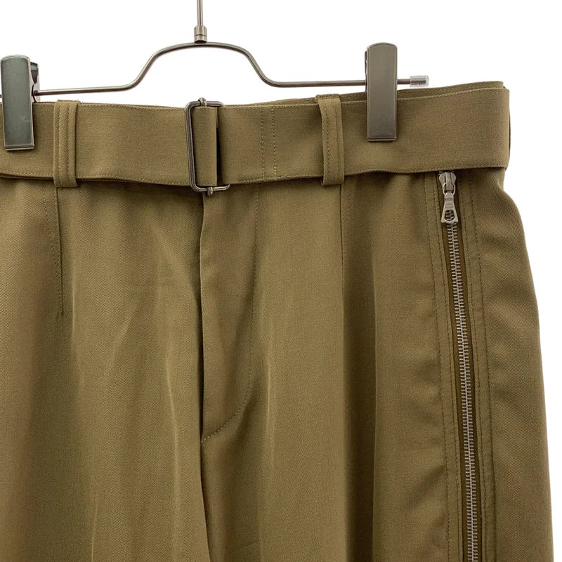 DRIES VAN NOTEN / ドリスヴァンノッテン | ウール混 ジップ スラックス パンツ | 46 | メンズ