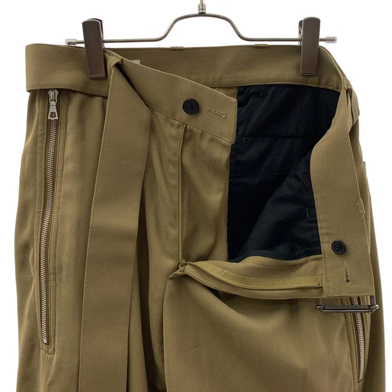 DRIES VAN NOTEN / ドリスヴァンノッテン | ウール混 ジップ スラックス パンツ | 46 | メンズ