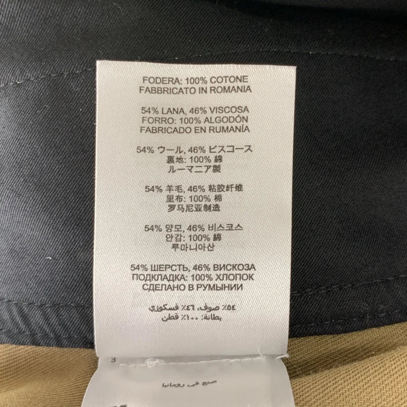 DRIES VAN NOTEN / ドリスヴァンノッテン | ウール混 ジップ スラックス パンツ | 46 | メンズ