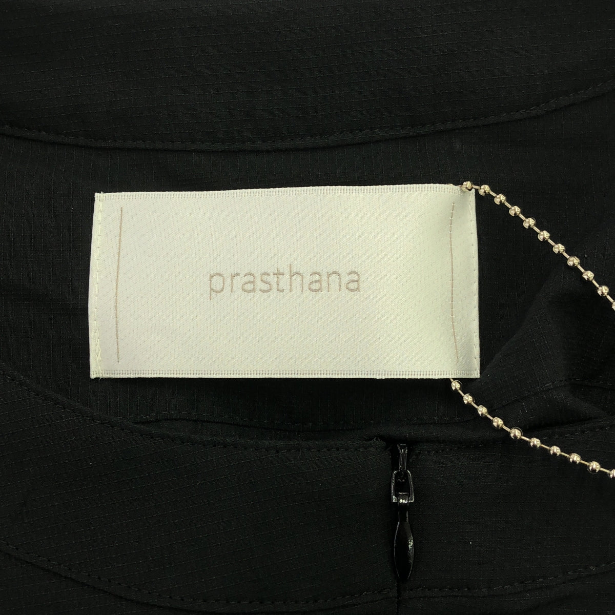 【신품】 prasthana / 프라스타나 | flared round neck short / 셔츠 | S | 블랙 | 남성