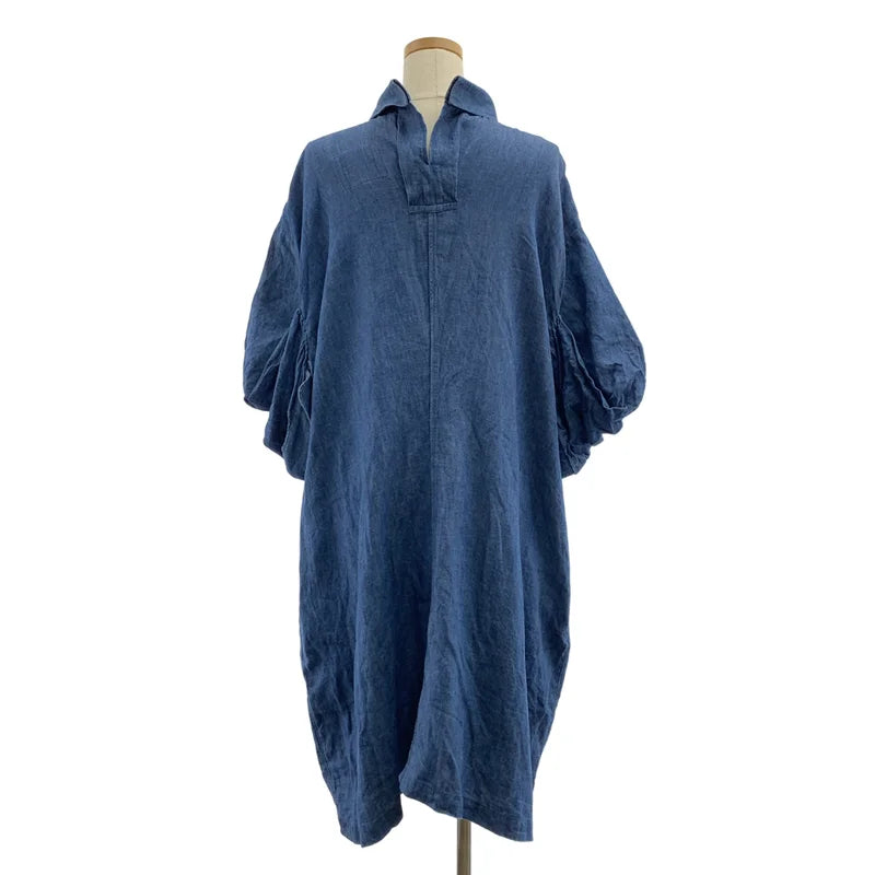 JUNYA WATANABE COMME des GARCONS / ジュンヤワタナベ | 2019SS | denim / デニム ボリュームスリーブ ワンピース | M | レディース