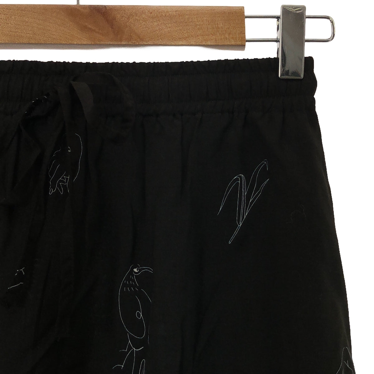 KIJI BLOOM &amp; BRANCH / 꿩 | 레이온 드로우 스트링 이지 스커트 | F | 다크 브라운 | 여성