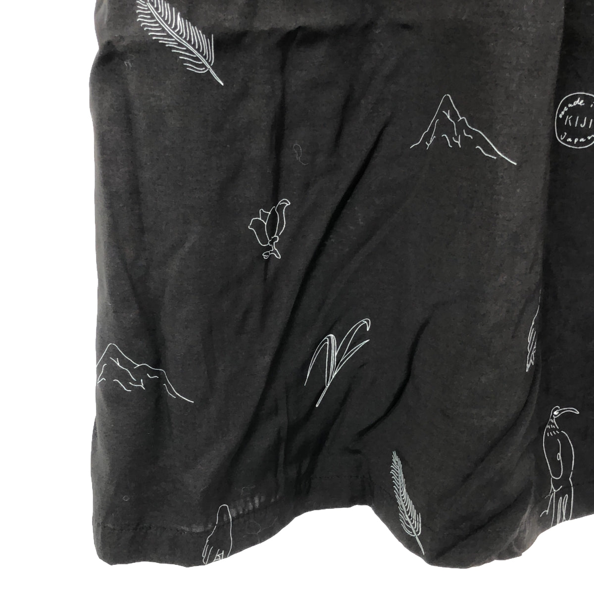 KIJI BLOOM &amp; BRANCH / 꿩 | 레이온 드로우 스트링 이지 스커트 | F | 다크 브라운 | 여성