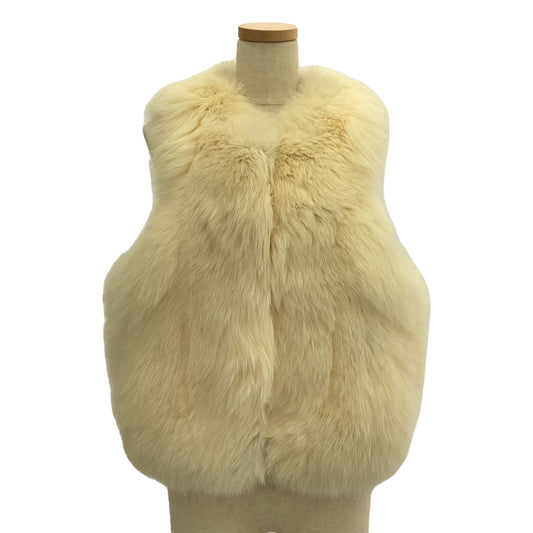 Drawer | Fox fur vest | Beige | Women's