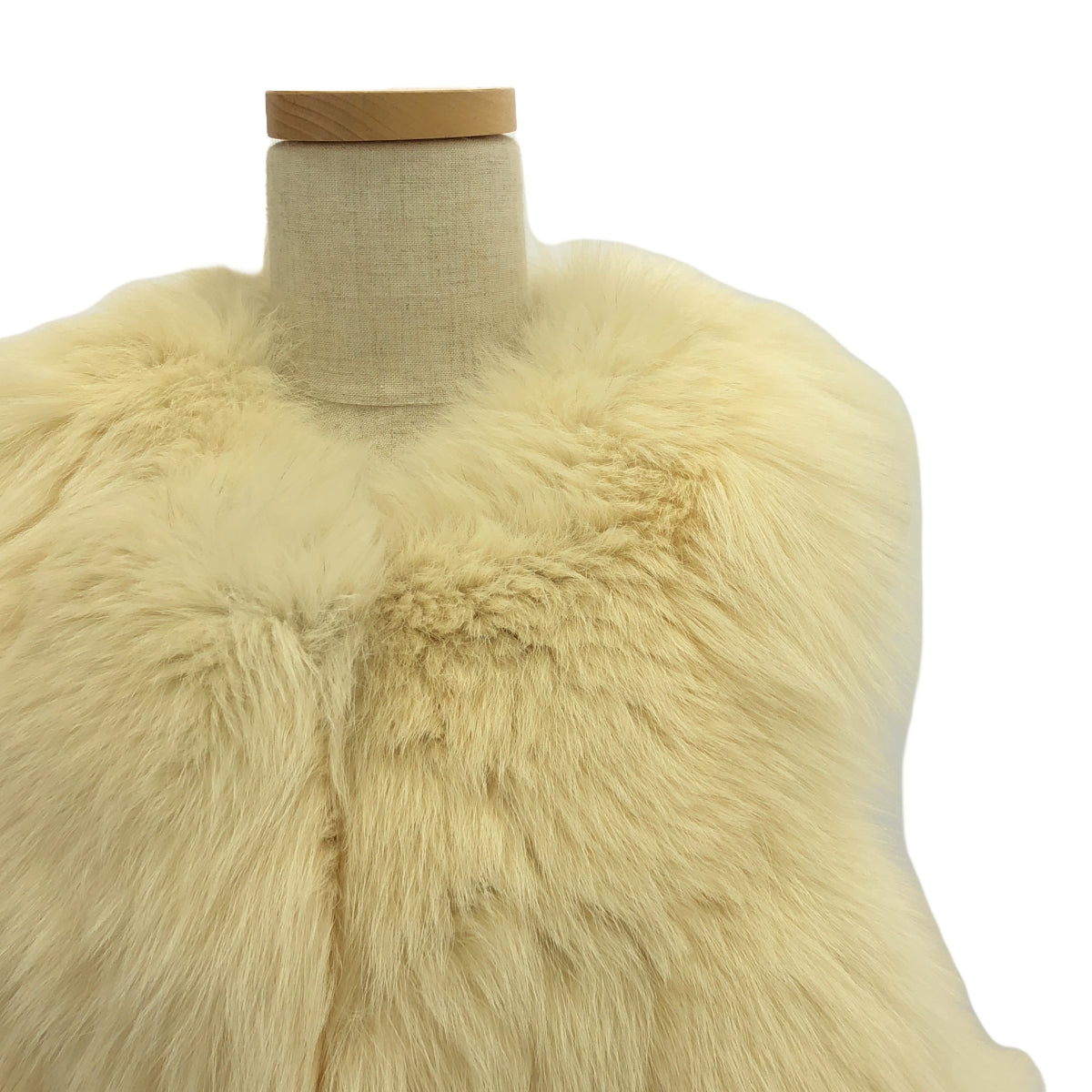 Drawer | Fox fur vest | Beige | Women's