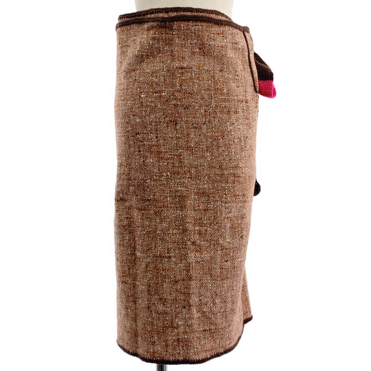 DANIELA GREGIS | 混合羊毛粗呢裹身裙 | F |