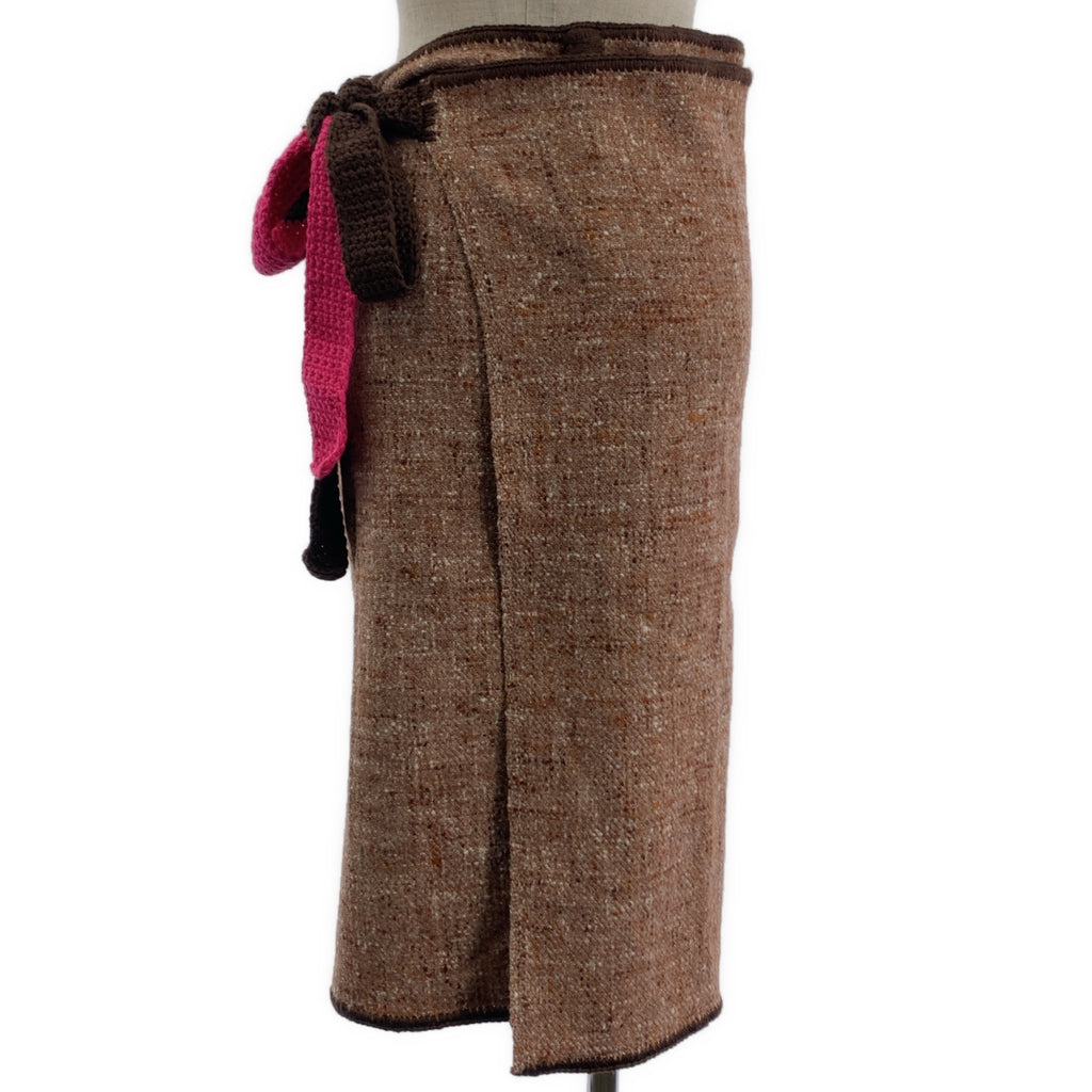 DANIELA GREGIS | 混合羊毛粗呢裹身裙 | F |