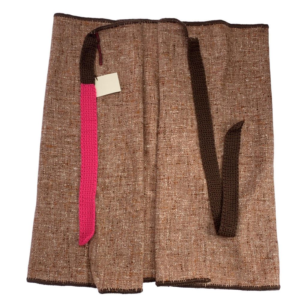 DANIELA GREGIS | 混合羊毛粗呢裹身裙 | F |