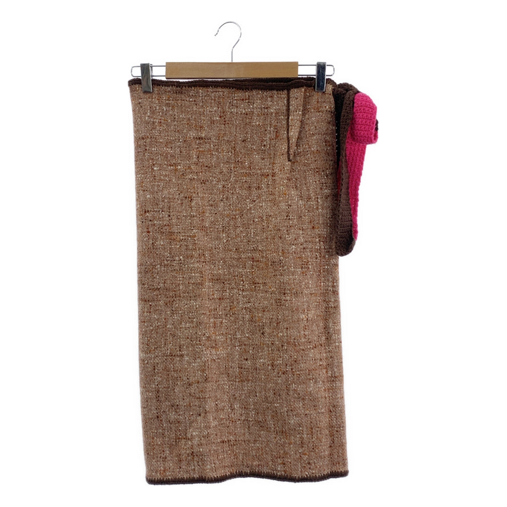 DANIELA GREGIS | 混合羊毛粗呢裹身裙 | F |