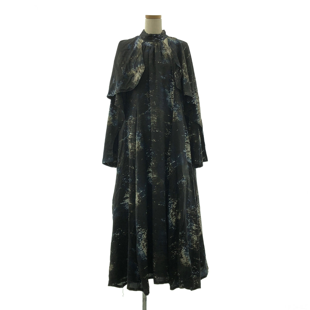 MURRAL / ミューラル | Encounter  dress / 総柄 ギャザー ボリューム ドレス ワンピース / 裏地付き | 2 | レディース