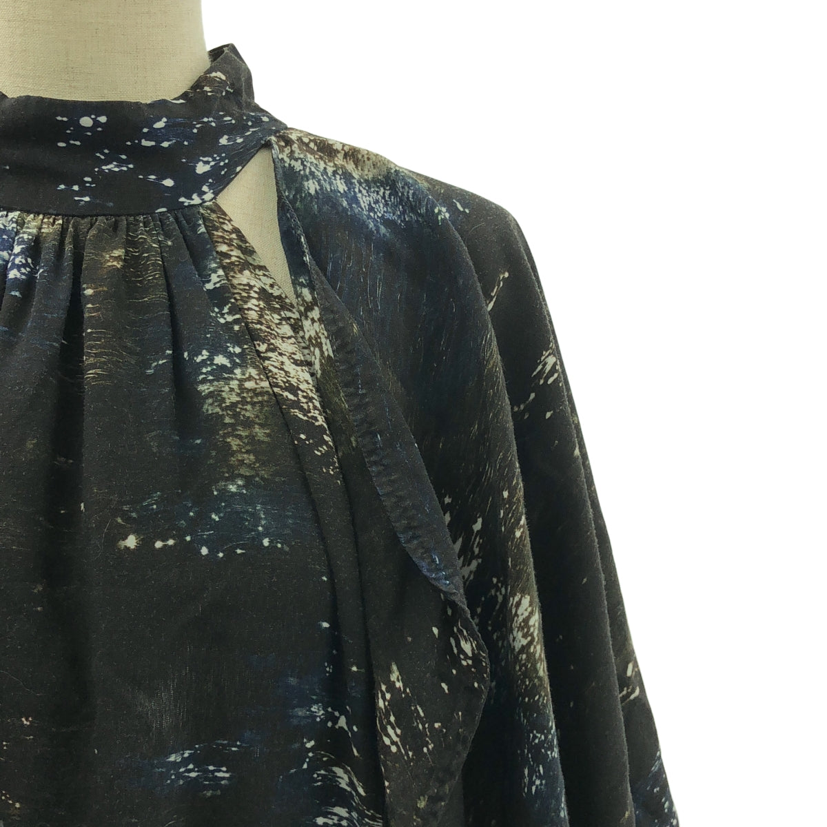 MURRAL / ミューラル | Encounter  dress / 総柄 ギャザー ボリューム ドレス ワンピース / 裏地付き | 2 | レディース