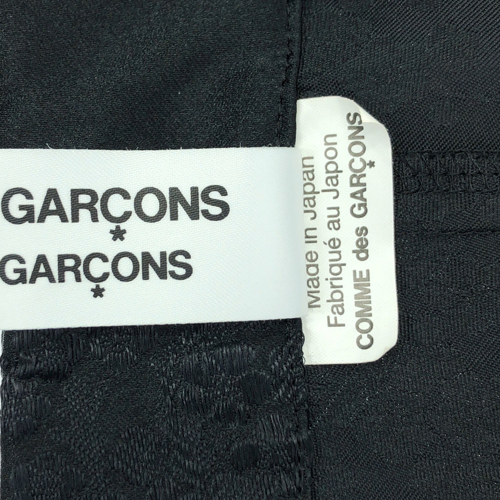 【미품】 COMME des GARCONS COMME des GARCONS / 콤콤 | 2021SS | 폴리 에스테르 자카드 카슈쿠르 슬릿 노 컬러 재킷 | M | 블랙 | 여성