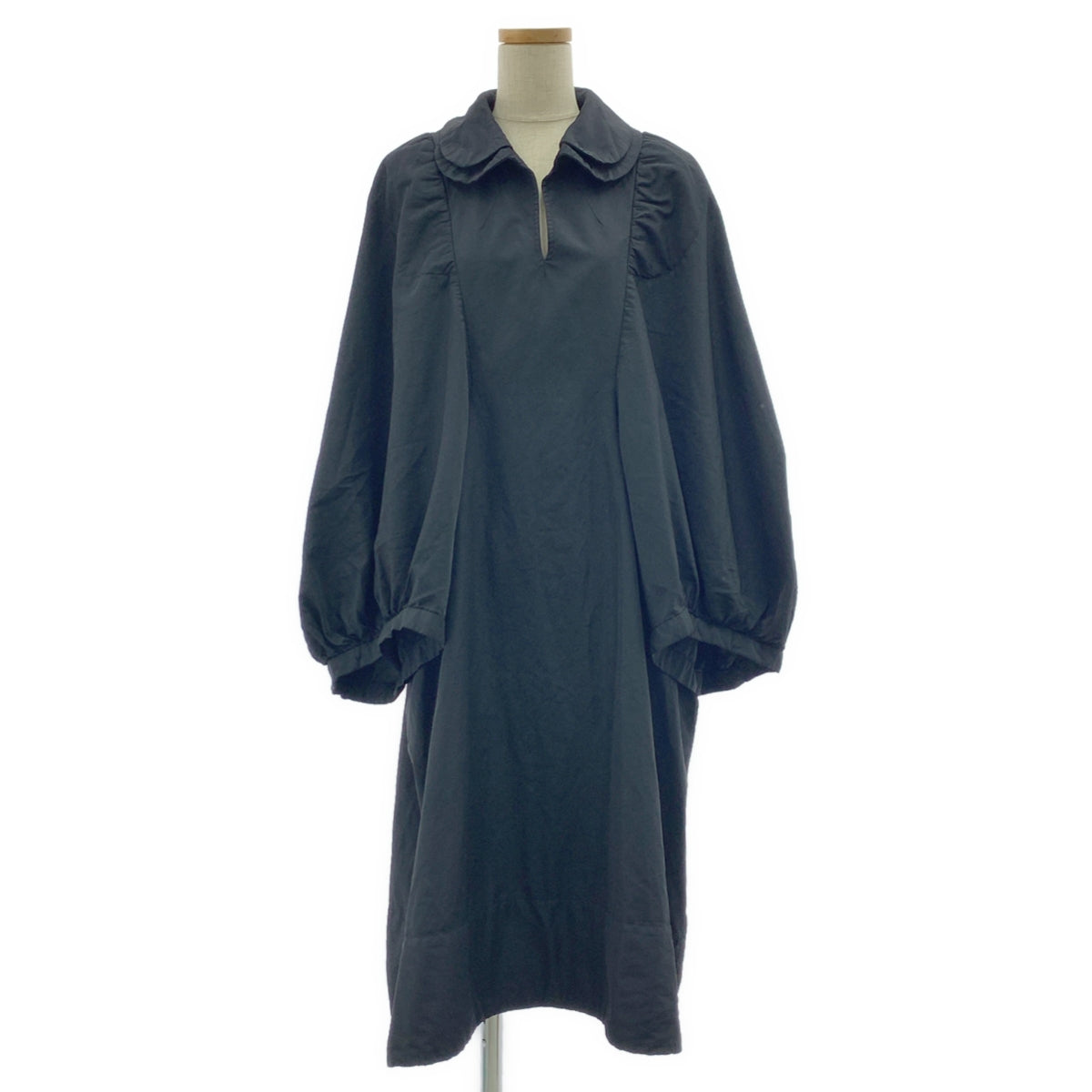 COMME des GARCONS / コムデギャルソン | 2015AW | ダブルラウンドカラー ボリュームスリーブ ワンピース | M | レディース