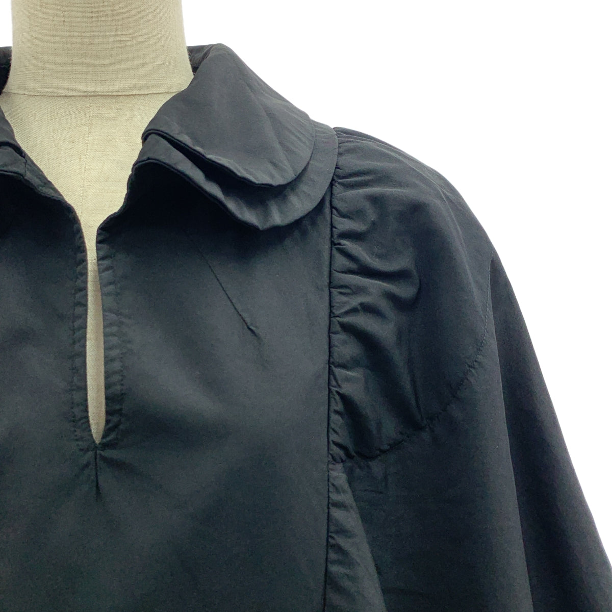 COMME des GARCONS / コムデギャルソン | 2015AW | ダブルラウンドカラー ボリュームスリーブ ワンピース | M | レディース