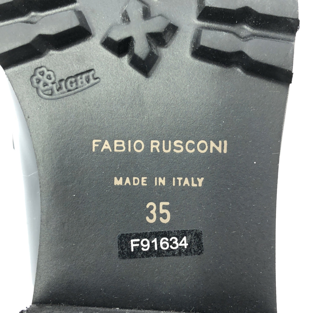 【新品】  Fabio Rusconi / ファビオルスコーニ | タンクソール タッセル ローファー | 35 | ブラック | レディース