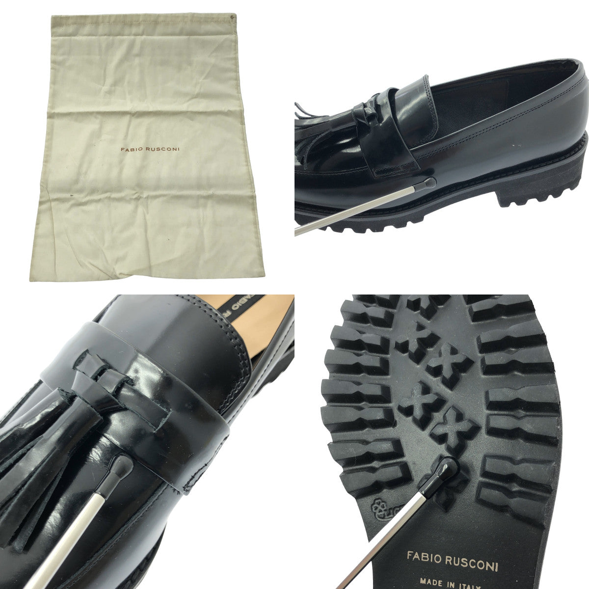 [全新] Fabio Rusconi | 流蘇底樂福鞋 | 35號 | 黑色 | 女款