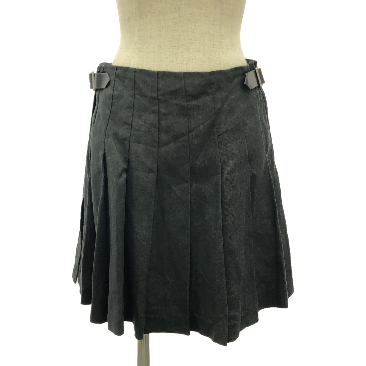 JUNYA WATANABE COMME des GARCONS / 준야와타나베 | 2010SS | 울 플리츠 랩 스커트 | S | 블랙 | 여성