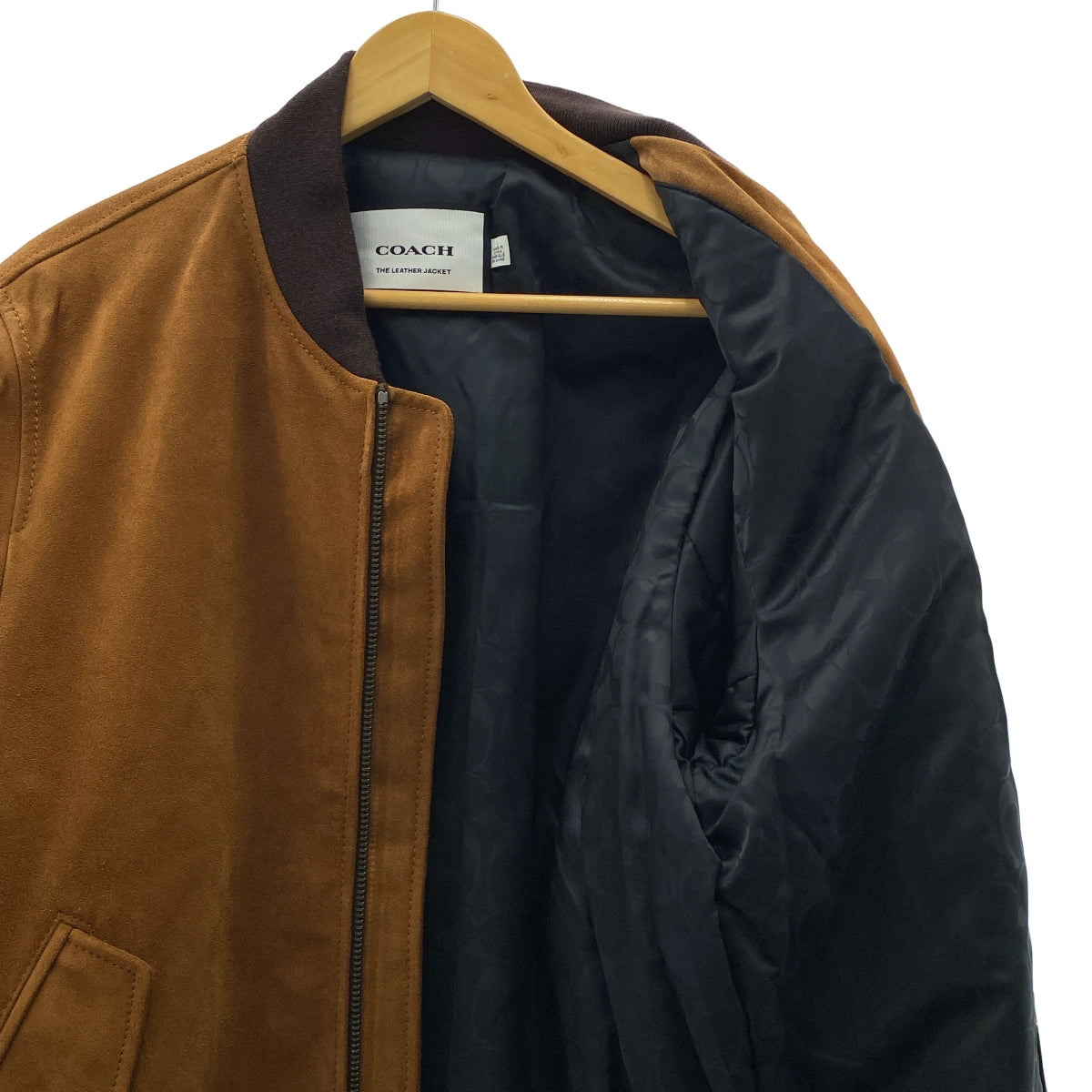 COACH / コーチ | THE LEATHER JACKET スエードレザー MA-1 フライトジャケット | L | メンズ