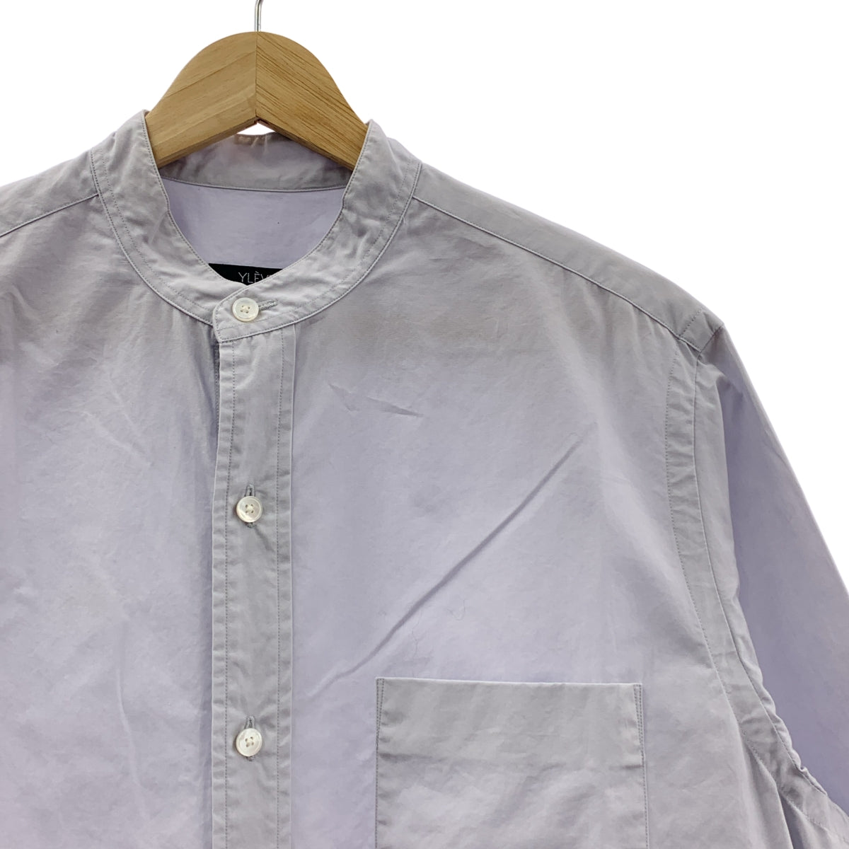 YLEVE / イレーヴ | バンドカラー コットンタイプライターシャツ | 1