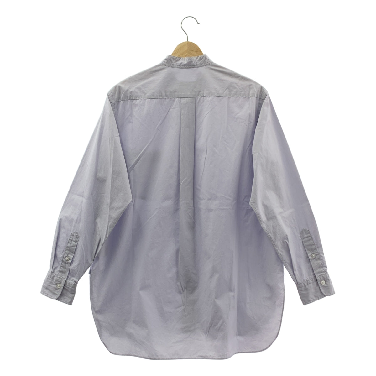 YLÈVE（イレーヴ）ハイカウントコットンシャツ　 バンドカラーシャツ サイズ1 YLEVE イレーヴ コットン ブロード レギュラーカラー シャツ “COTTON