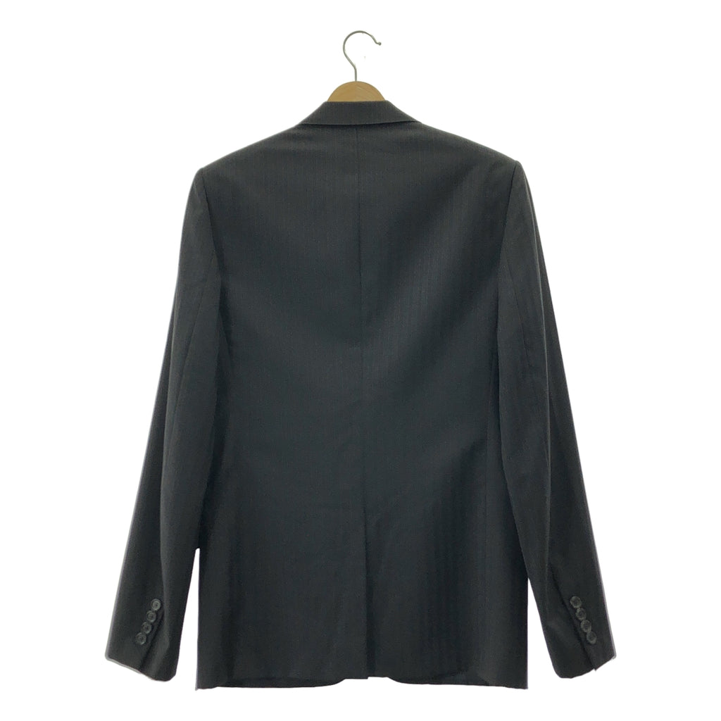 【美品】  Dior homme / ディオールオム | 2007SS | セットアップ シャドウストライプ シングル テーラードジャケット / スラックス パンツ | 46 | ブラック | メンズ
