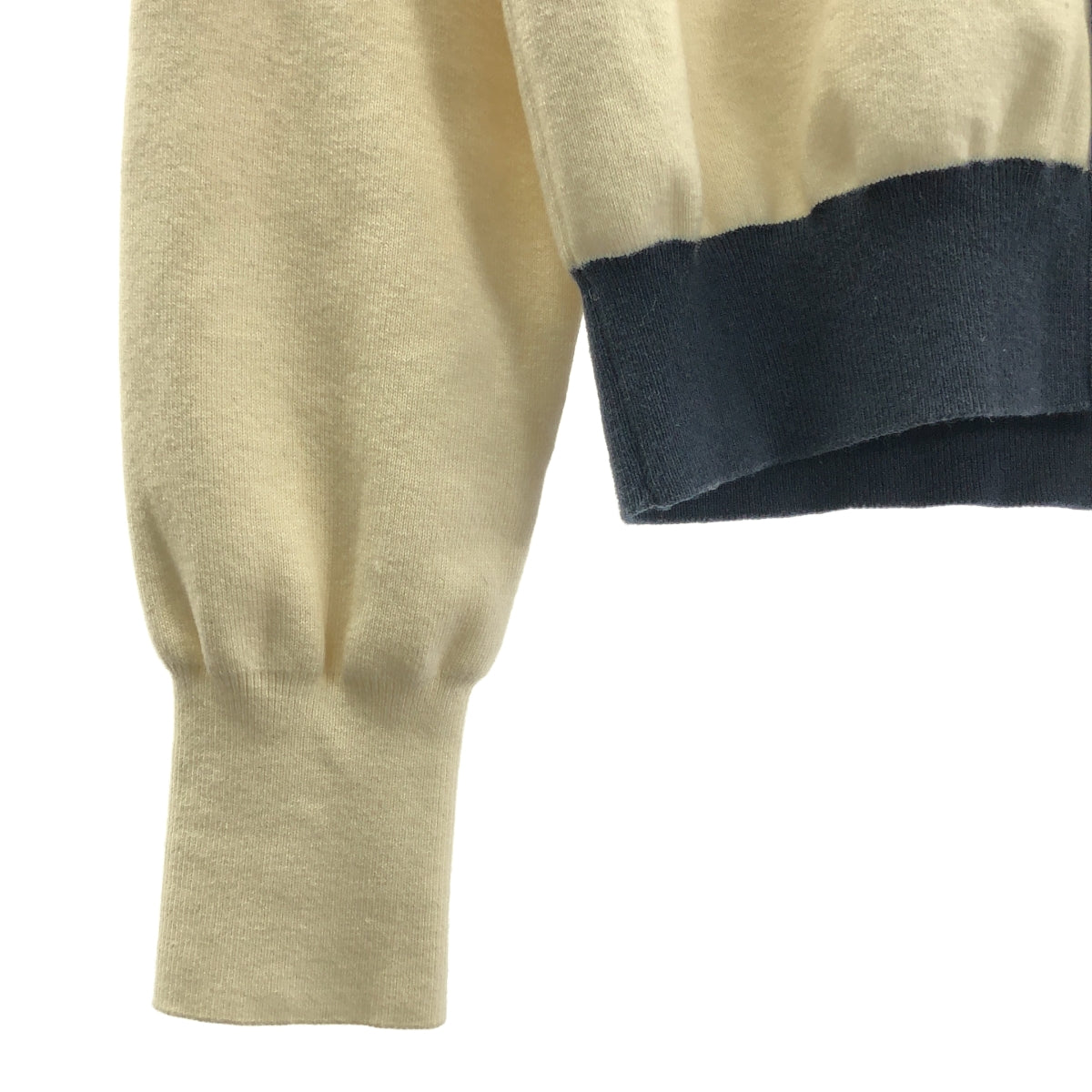 CABaN / キャバン | コットンカシミヤ バイカラークルーネック