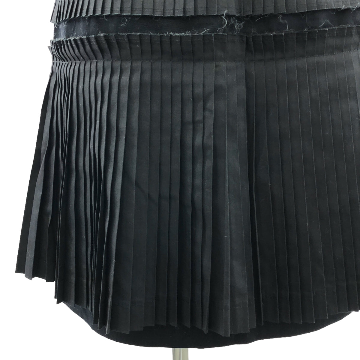 COMME des GARCONS | 2011SS | Pleated cut-off skirt | M | Black | Women's