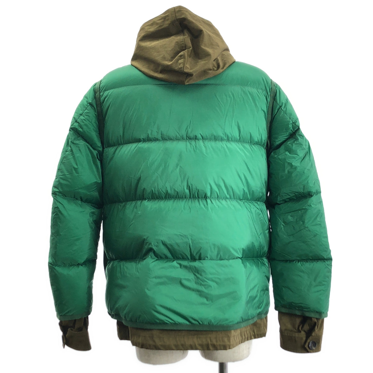 sacai / 사카이 | 2020AW | × Ten c Down Jacket / 바이 컬러 도킹 사이드 Zip 다운 재킷 후디 | 1 | 남성
