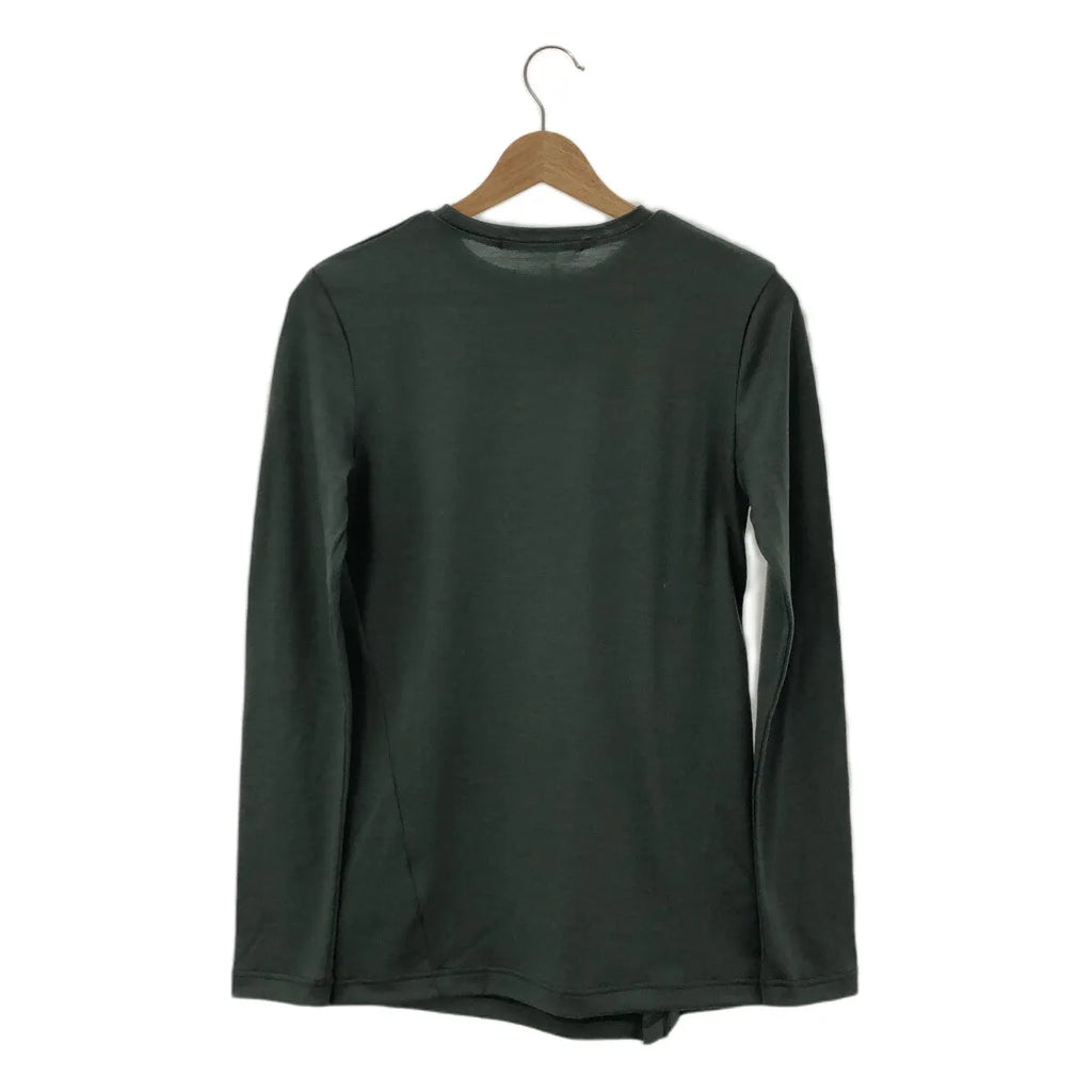 【新品】  Little $uzie / リトルスージー | 2023AW | Wool Jersey Button-up Drape Top ウールドレープカットソー | One | Forest | レディース