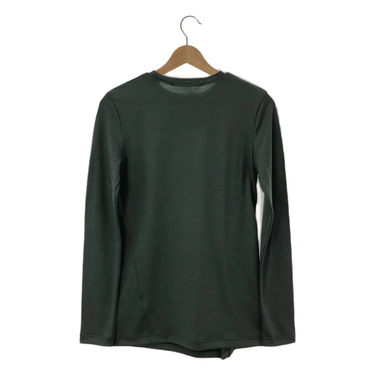 【新品】  Little $uzie / リトルスージー | 2023AW | Wool Jersey Button-up Drape Top ウールドレープカットソー | One | Forest | レディース