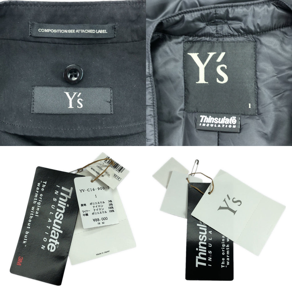 Y's / ワイズヨウジヤマモト | Thinsulate INSULATION シンサレート ダブルボタン ジャケット | 1 | レディース