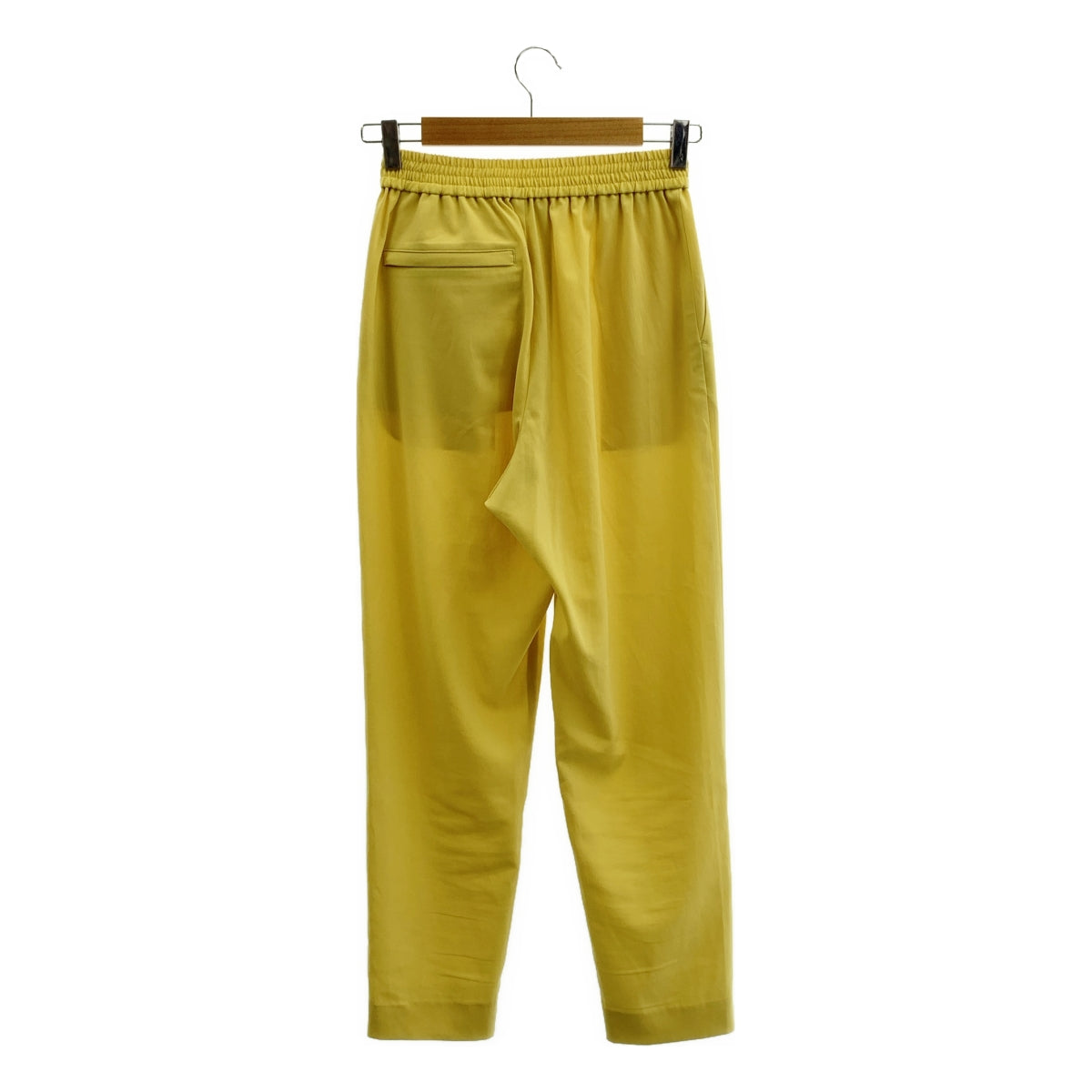 HYKE / ハイク | 2020AW | STRETCH TAPERED PANTS / ロゴボタン ストレッチ ウエストゴム イージー パンツ | 1 | レディース