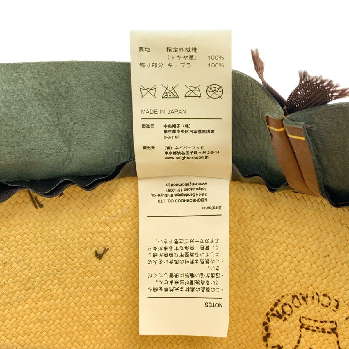 NEIGHBORHOOD / ネイバーフッド | × STETSON ステットソンコラボ STETSON.PANAMA / NF-HAT パナマハット | M | その他