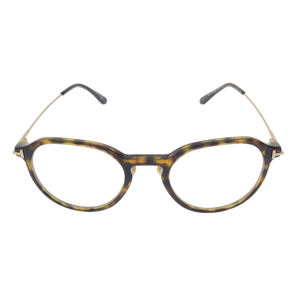 【美品】  TOM FORD / トムフォード | クラウンパント べっ甲 メガネ | 145 | べっ甲 / ゴールド