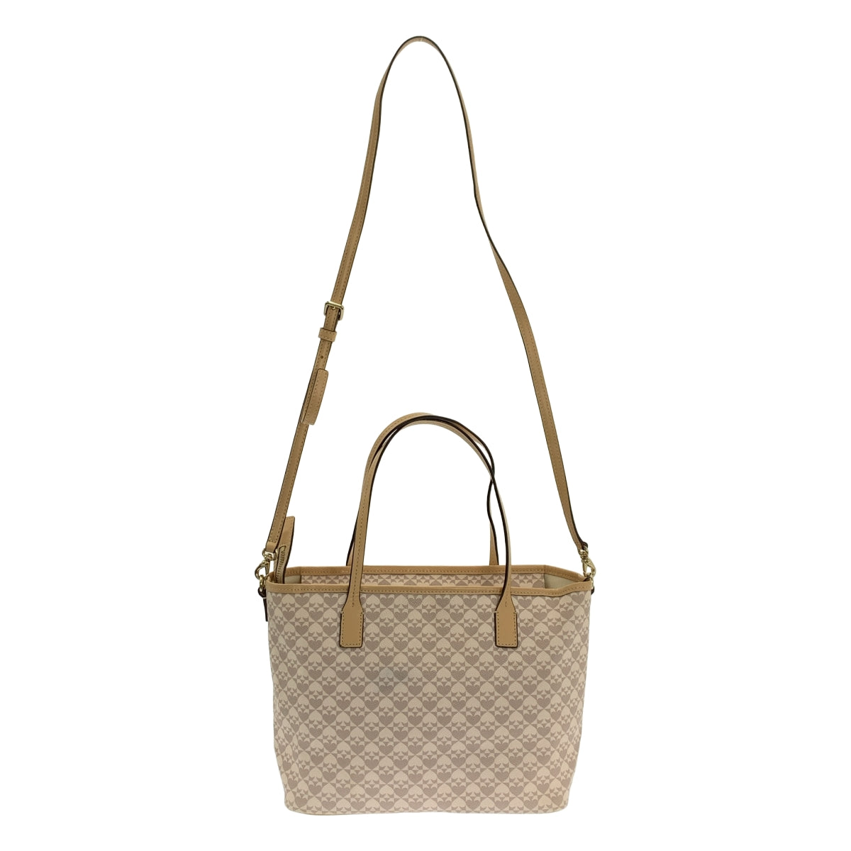 KATE SPADE / 케이트 스페이드 | 2Way 총 무늬 PVC 토트 숄더백 | 베이지계 | 여성