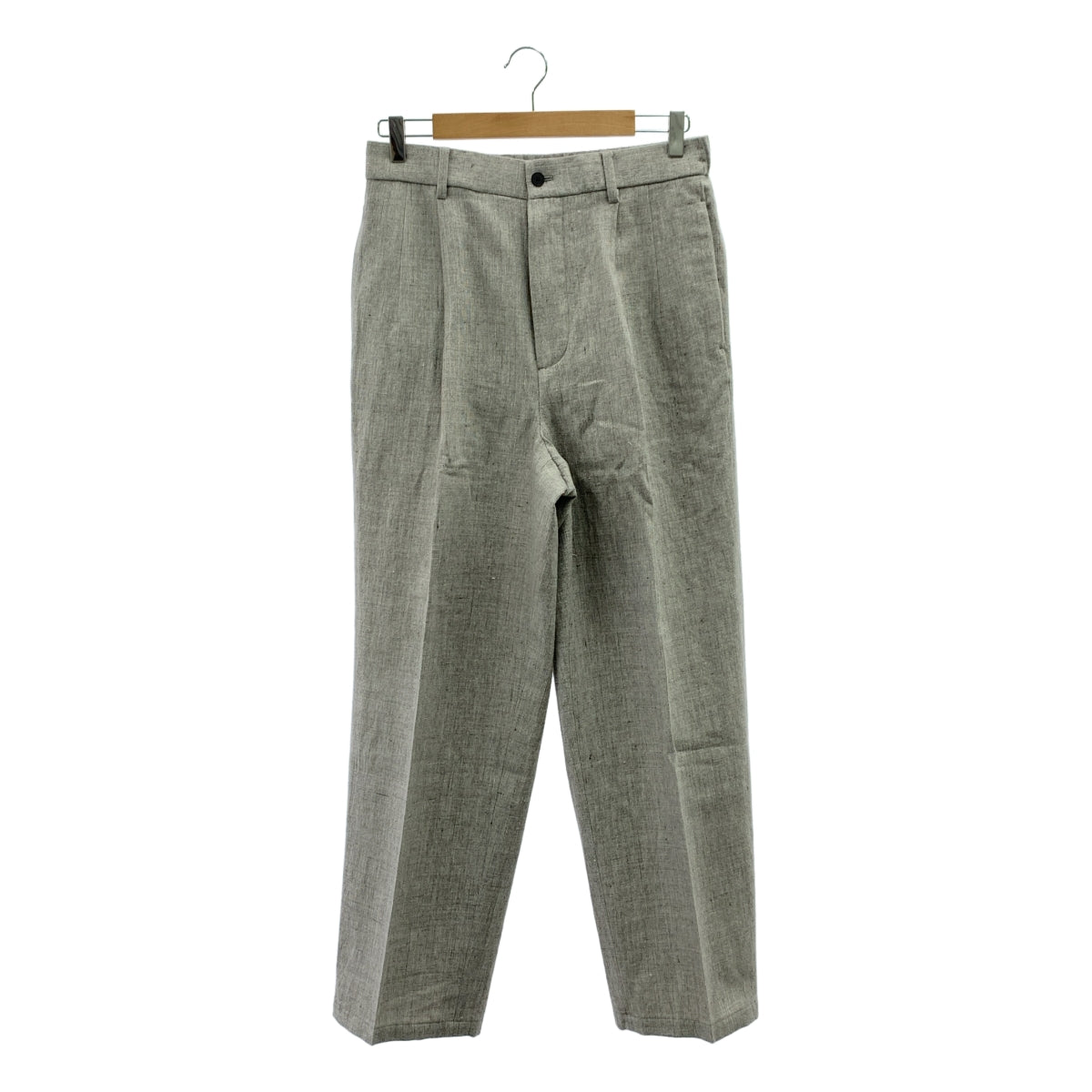ATON / エイトン | リネン ウール タック イージーパンツ | 04 | メンズ